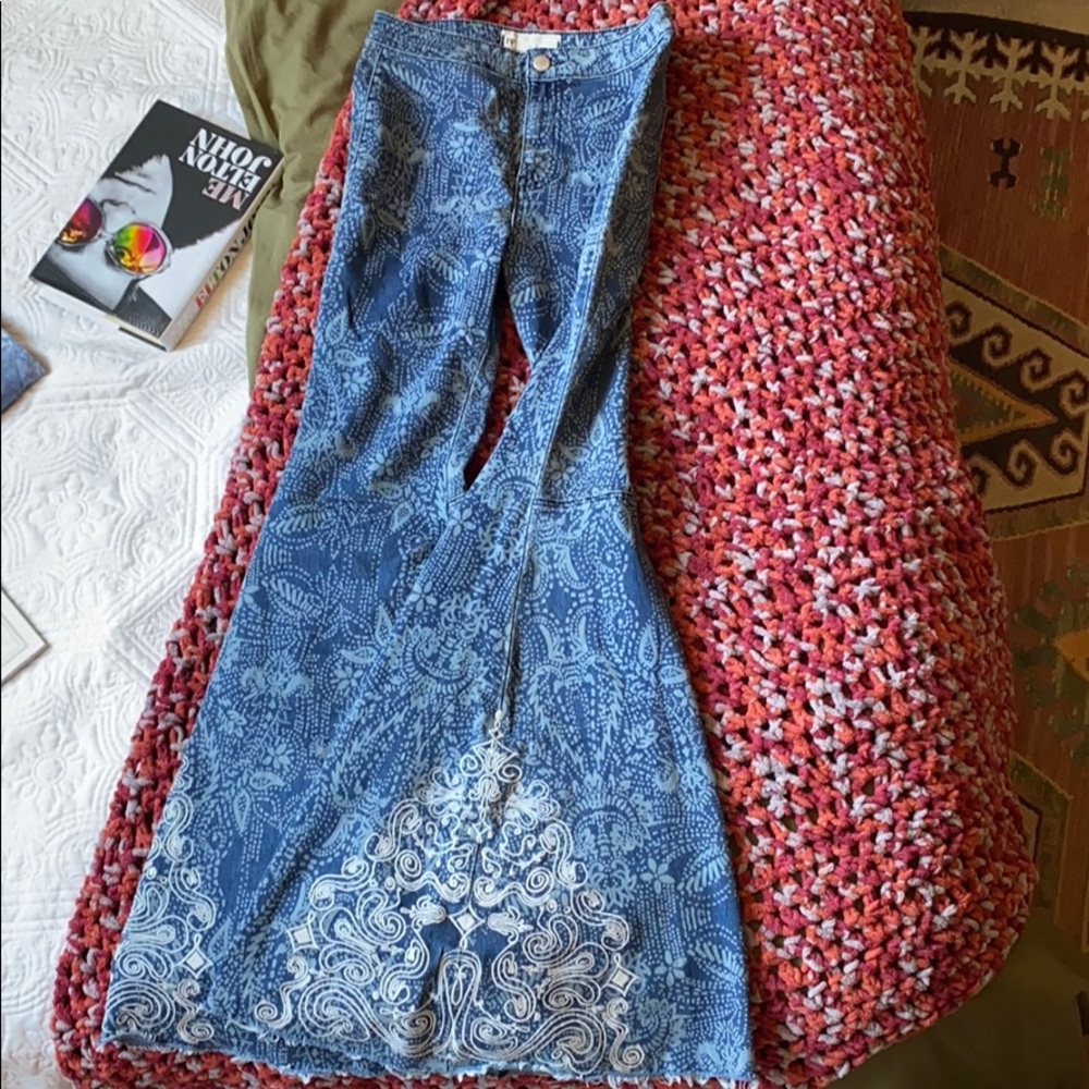 Free people bell bottoms flare jeans